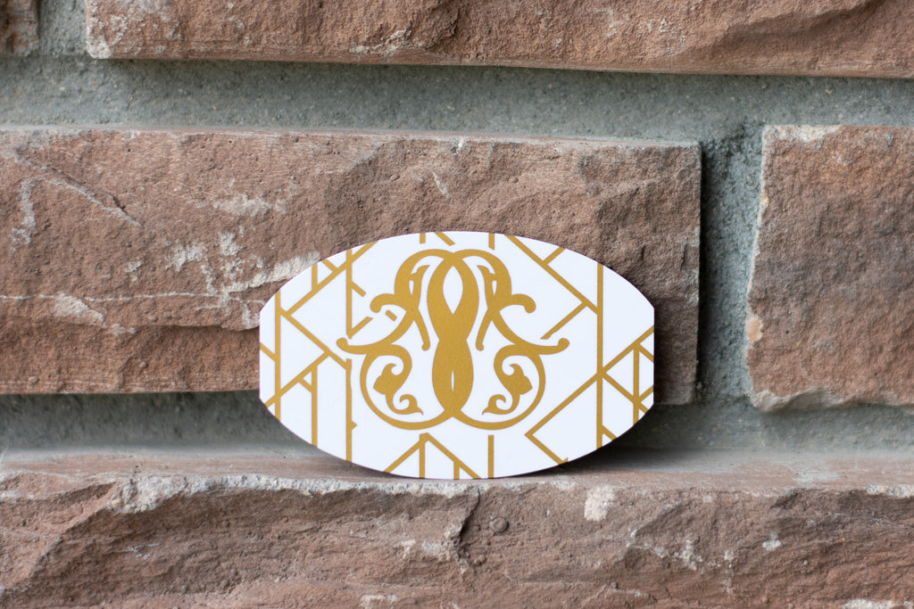 Shoe Slyde Wallet Shoe Horn - Gold & Pearl Motif