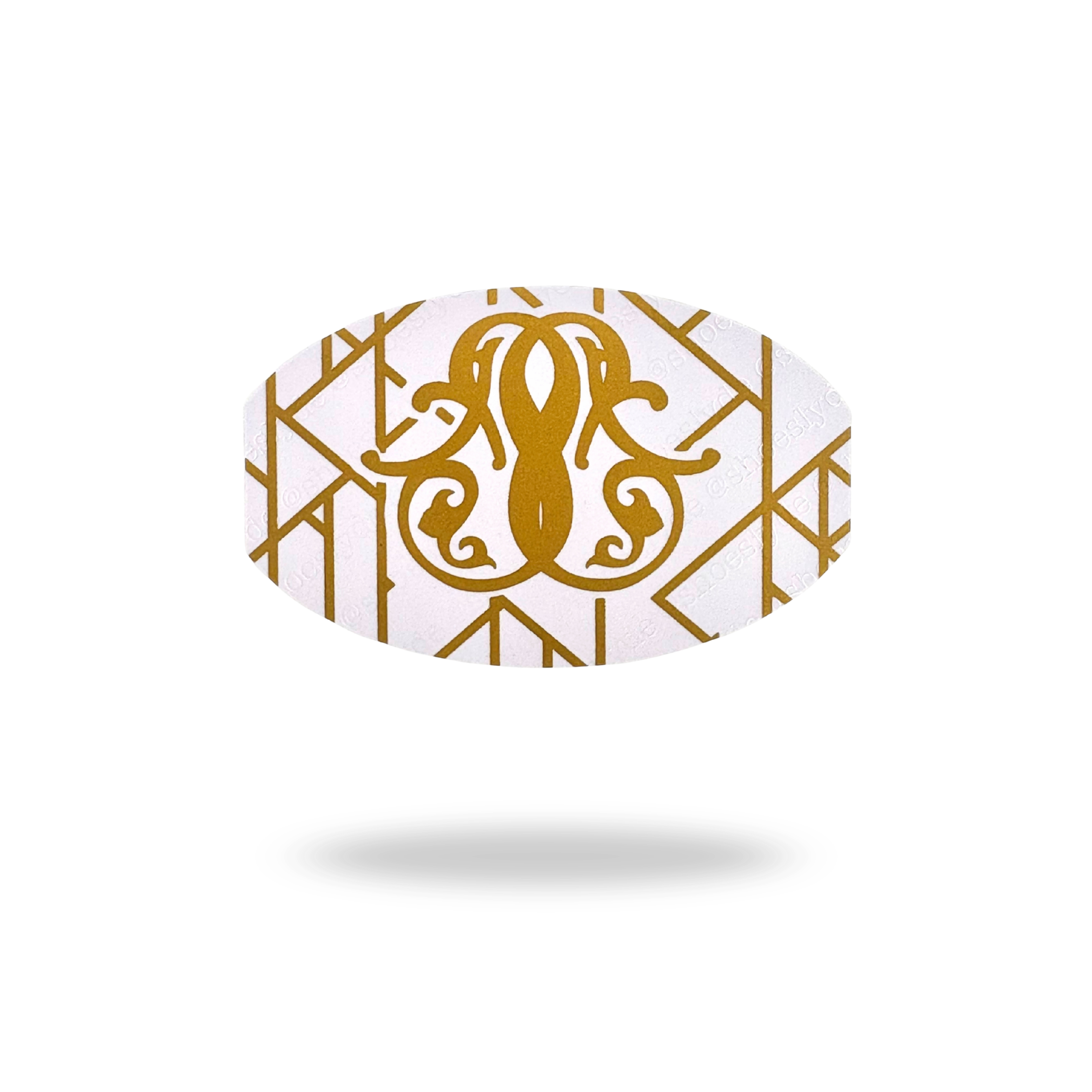 Shoe Slyde Wallet Shoe Horn - Gold & Pearl Motif