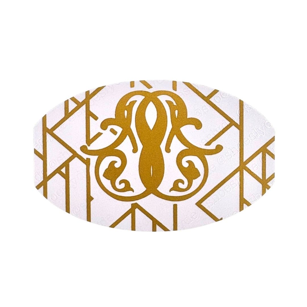 Shoe Slyde Wallet Shoe Horn - Gold & Pearl Motif